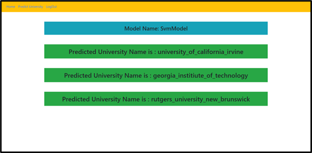 Data set Uploading Page
