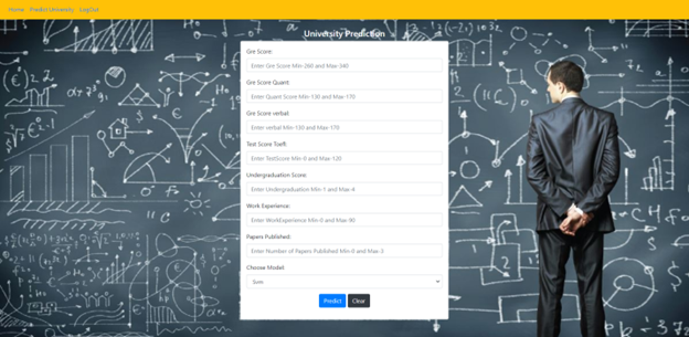 Data set Uploading Page